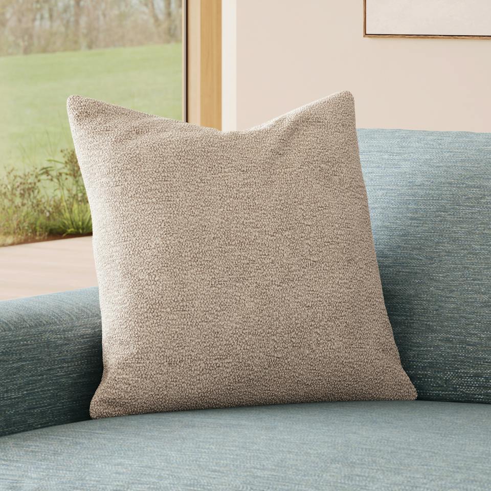 Gabriola Pillow - Sandstone Wool Bouclé photo 1