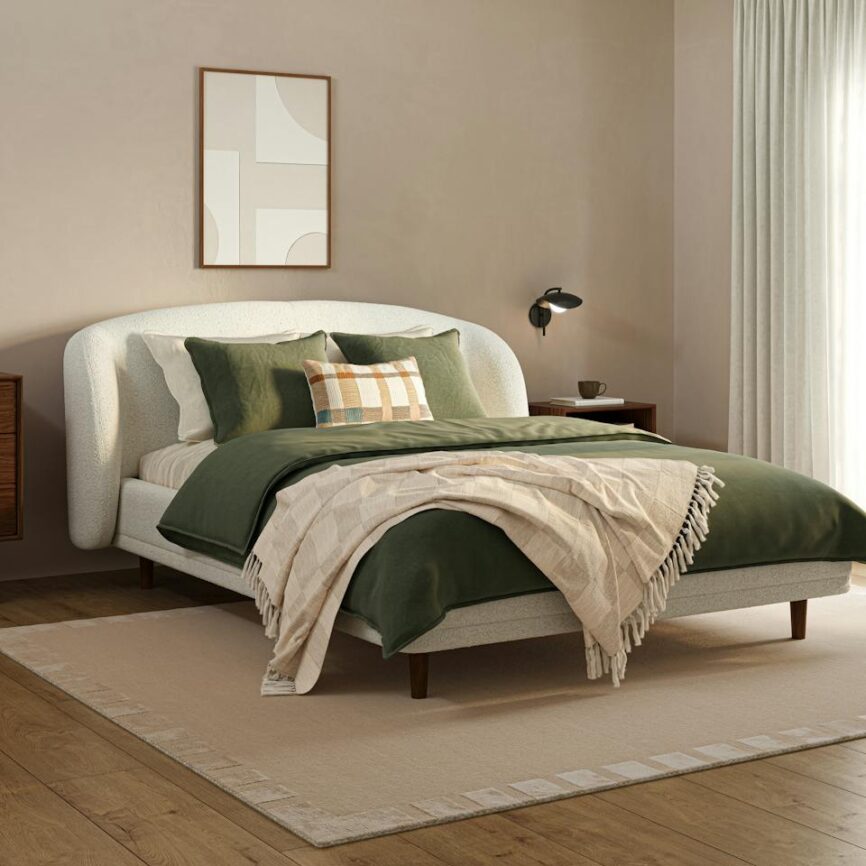 Galene Jacquard Cotton Throw - Ivory Cream photo 2
