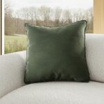 Lucca Velvet Pillow - Plush Pacific Green