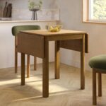 Holme 27" - 48" Drop Leaf Dining Table - Smoked Oak