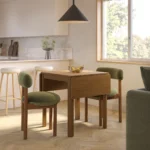 Holme 27" - 48" Drop Leaf Dining Table - Smoked Oak