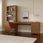 Leif 50" Modular Desk - Smoked Oak