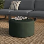 Olara 25" Indoor/Outdoor Pouf - Dravite Green