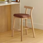 Ulka Counter Stool - White Oak and Ratine Oxide