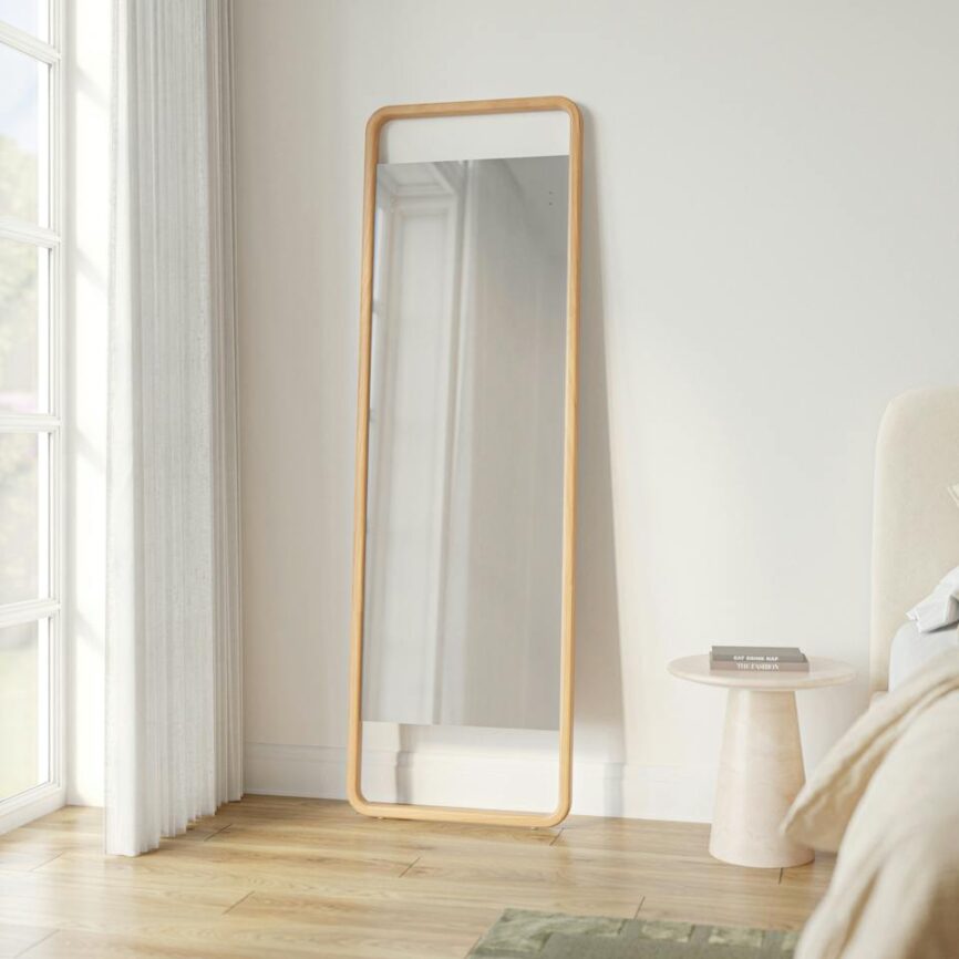 Mera Floor Mirror - Natural Oak photo 1